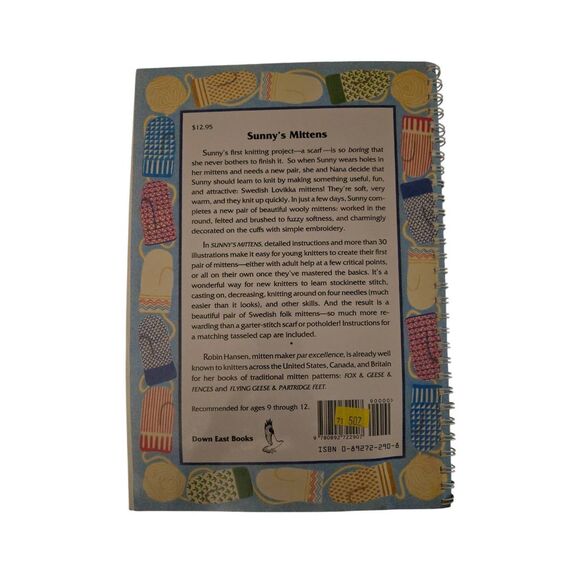 Sunny's mittens learn-to-knit lovikka mittens by Robin Hansen - down east books - Picture 2 of 7